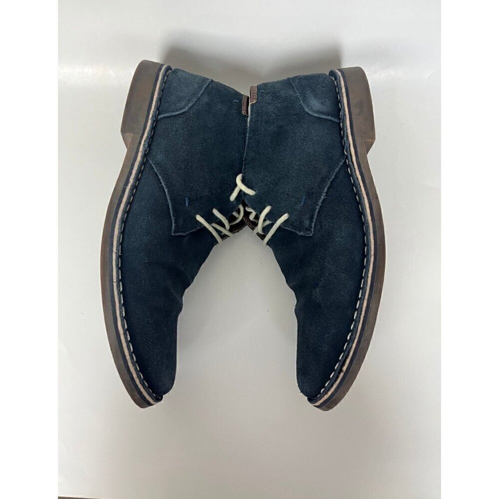 Kenneth Cole Shoes boots Mens 8.5 M Blue Suede Desert Sun Chukkas Hipster - Picture 9 of 16